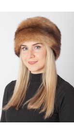 Polecat fur hat